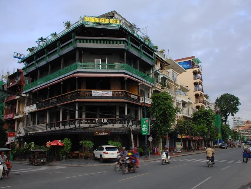 Panorama Mekong Hostel Phnom Penh Esterno foto